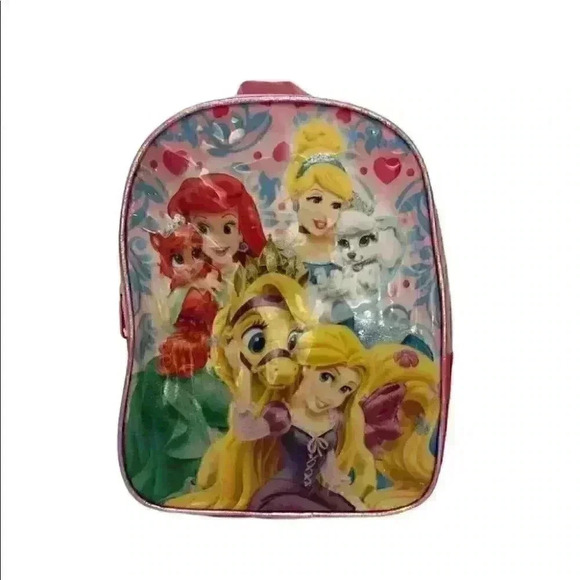 DISNEY PRINCESS SMALL KIDS PINK BACKPACK - Picture 3 of 7